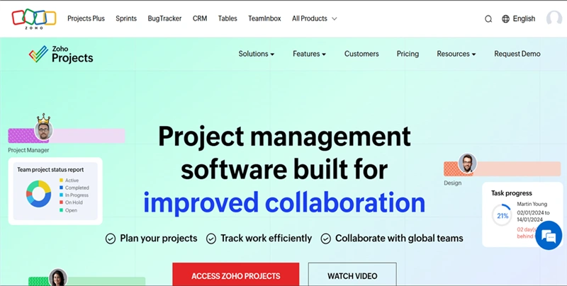 Zoho Projects flowace