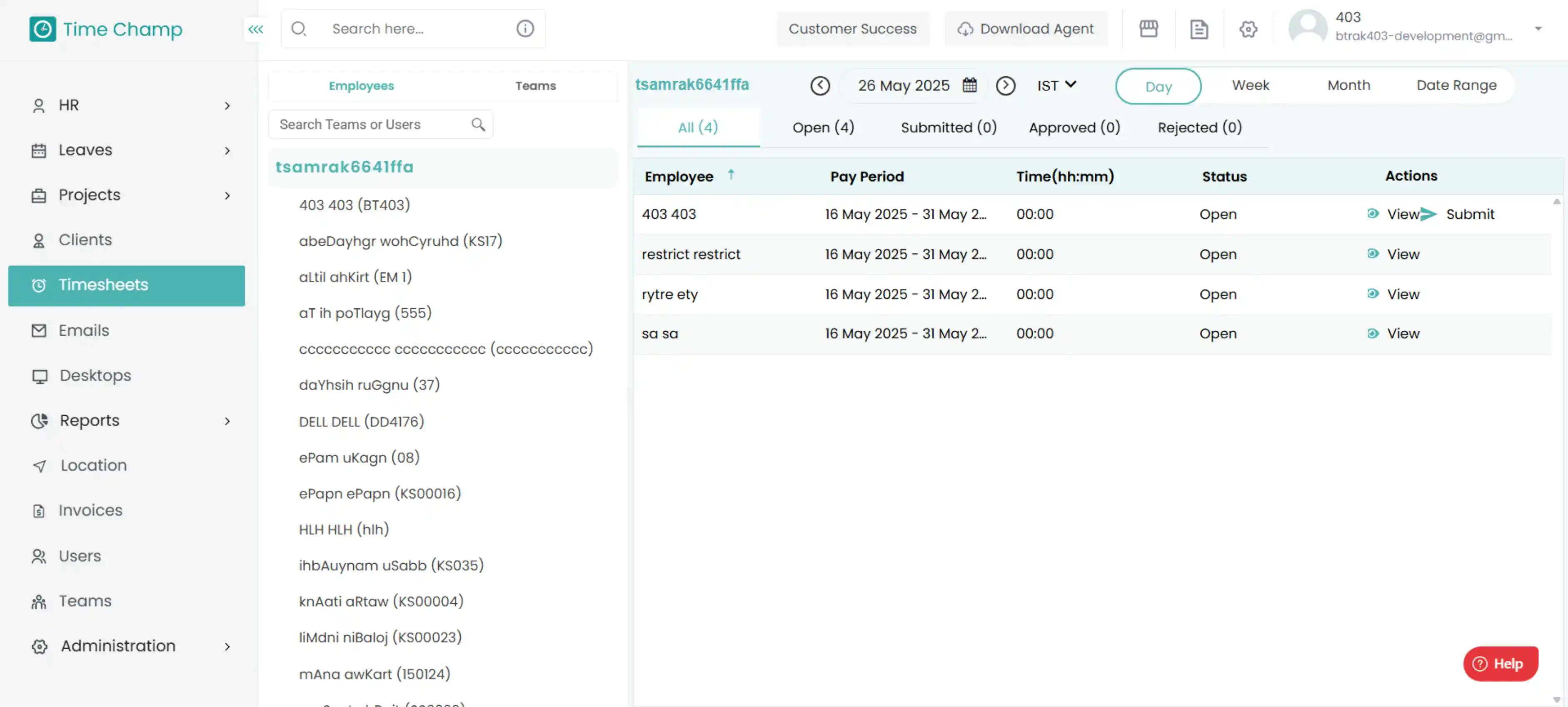 Approve Timesheets & Generate Invoices