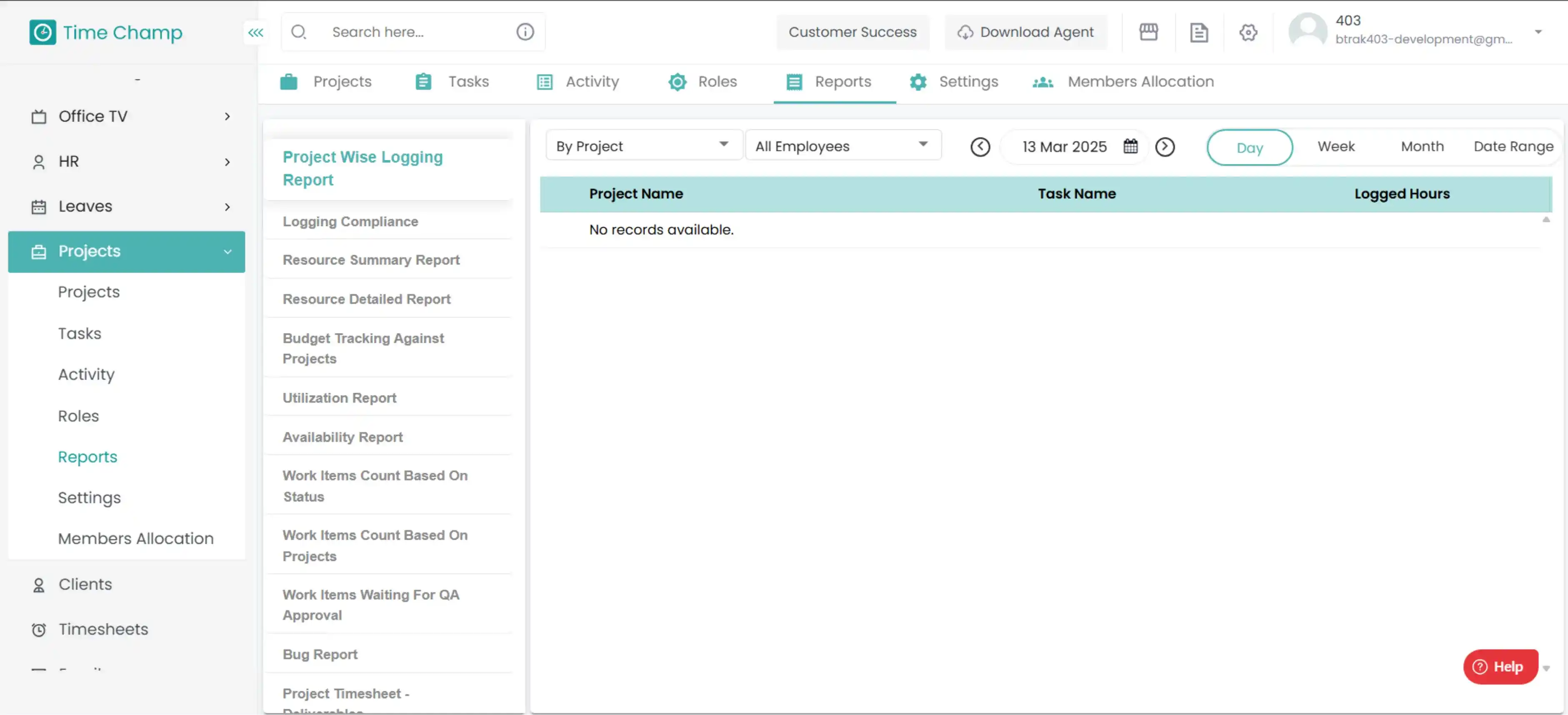 Export Reports