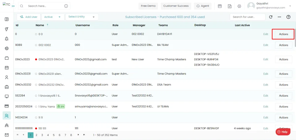 Force Logout from drop-down