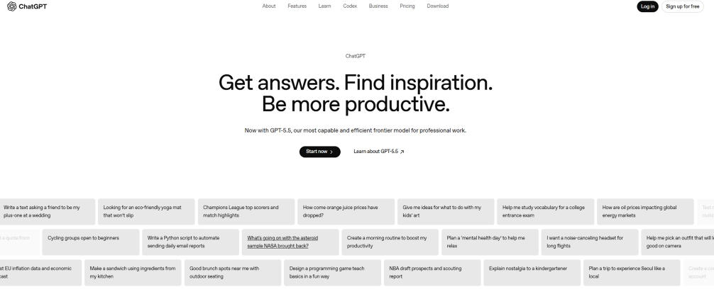 chat gpt dashboard
