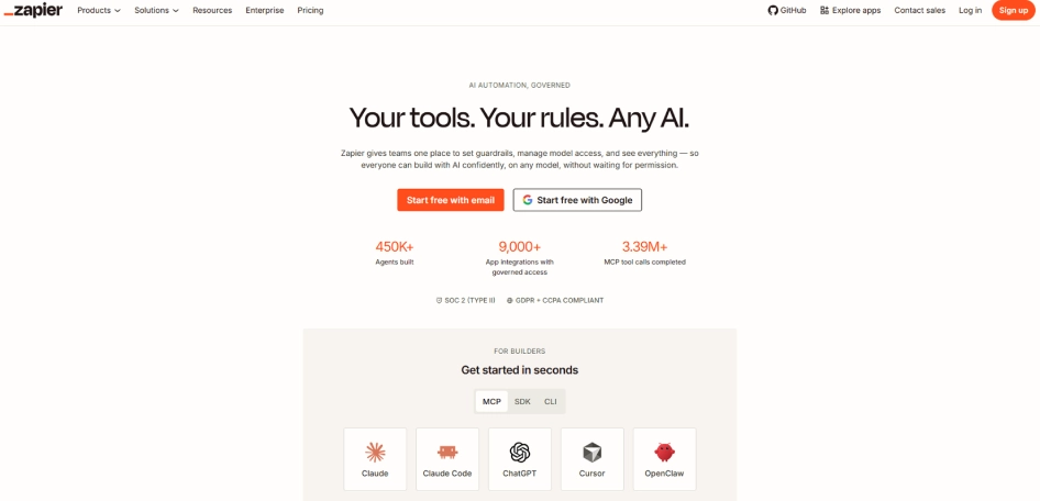 zapier dashboard