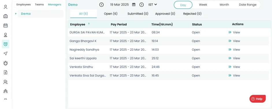 Timesheet Approval & Invoice Generation
