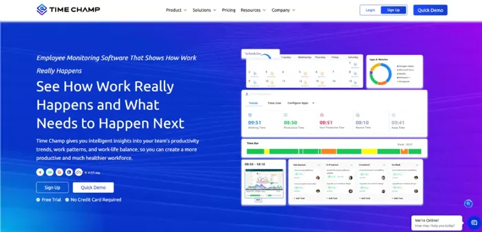 time champ dashboard
