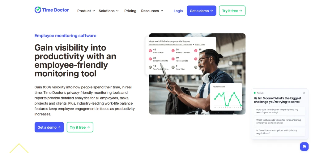 Time Doctor dashboard