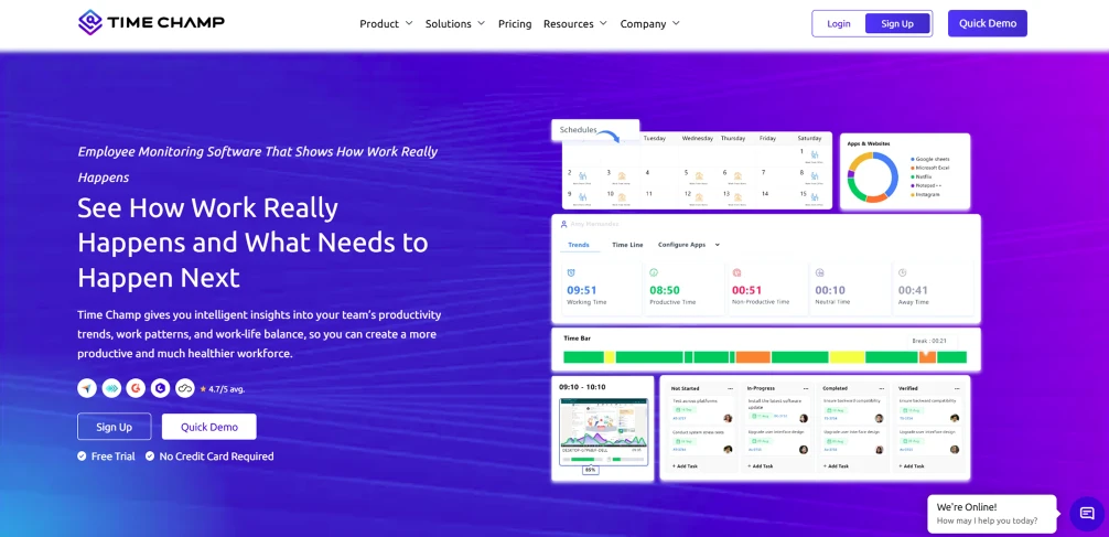 Time champ dashboard