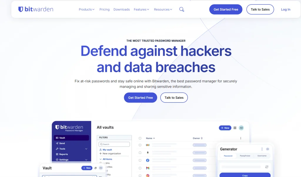 bitwarden dahsboard