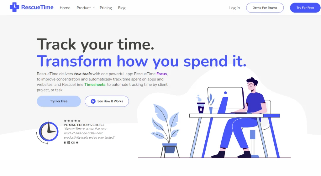 rescuetime dashboard