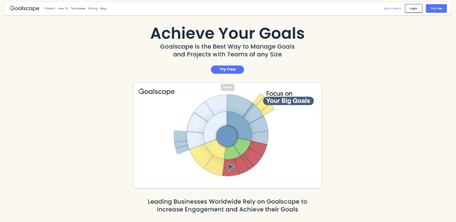 Goalscape dashbaord
