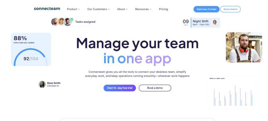 connecteam dashboard