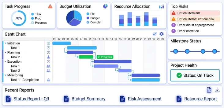 project dashboards and reports