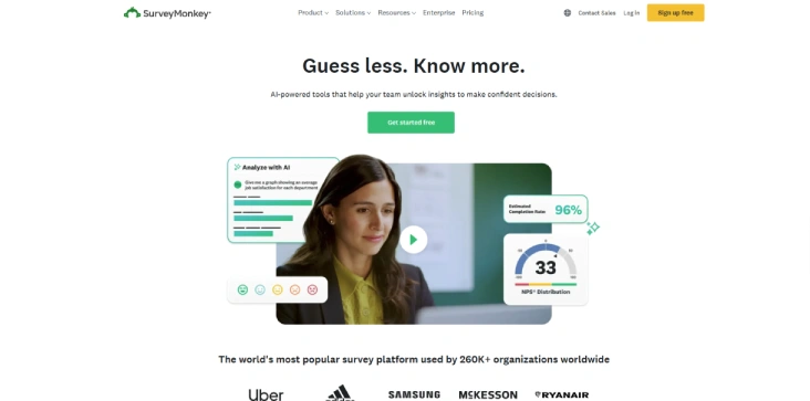 surverymonkey dashboard