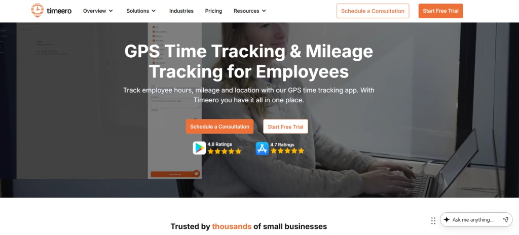 timerro dashboard