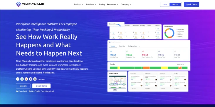 time champ dashboard