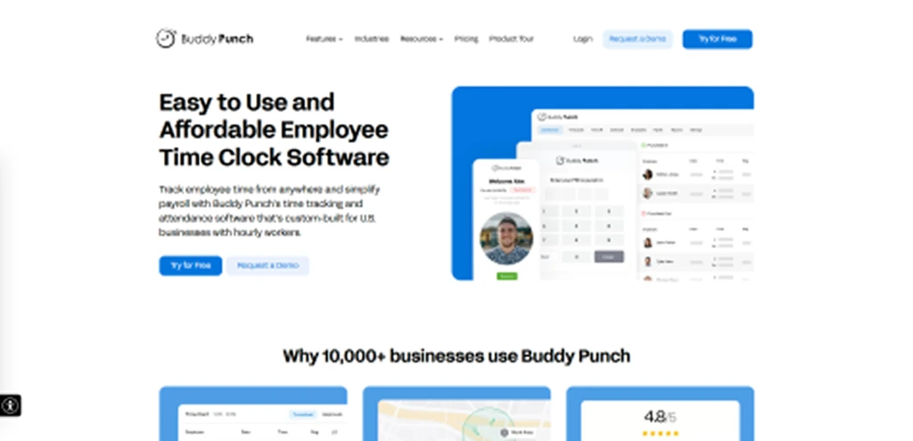 buddypunch dashboard