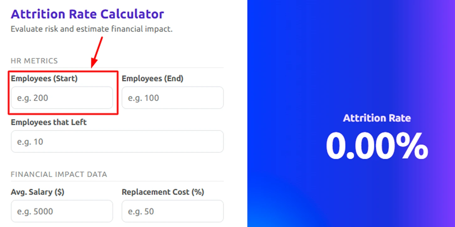 Enter Employees at the Start