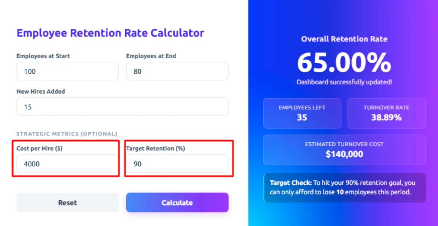 fill in strategic metrics