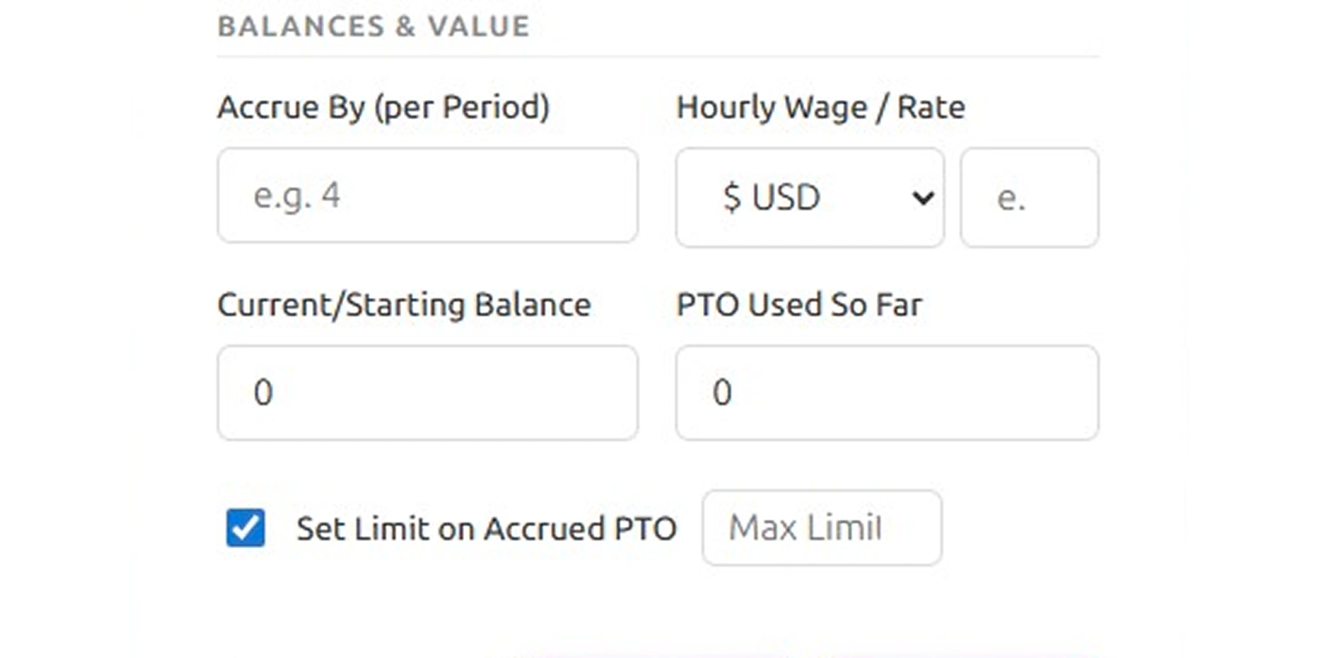 balances and value