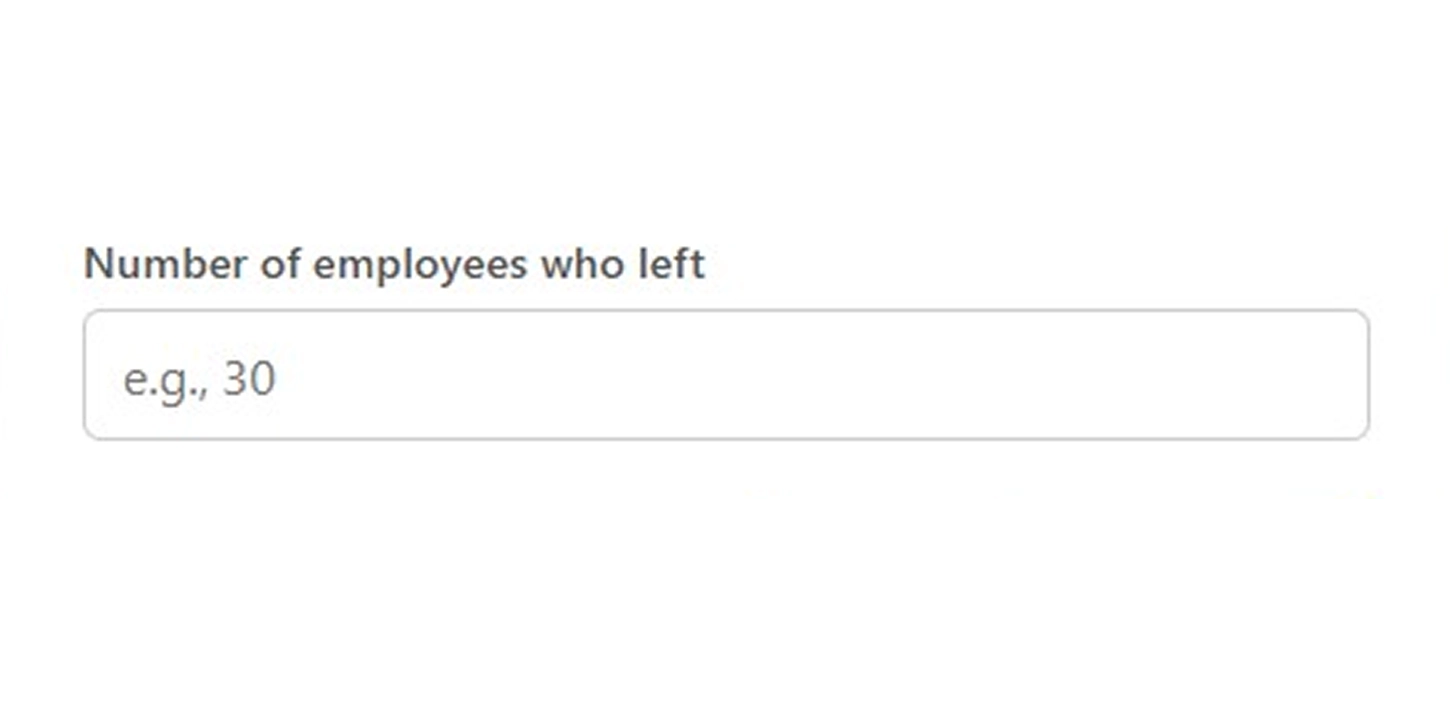 no.of employees left