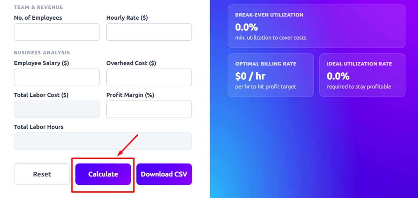 click calculate button
