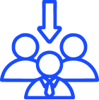 underutilized employees icon