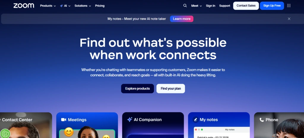 zoom dashboard