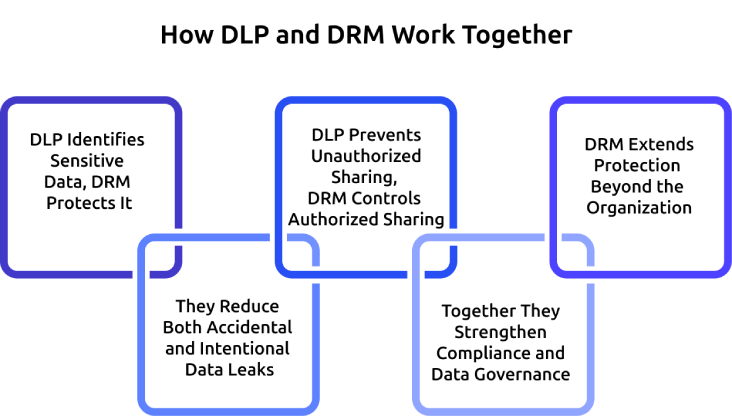 how dlp and drm work together