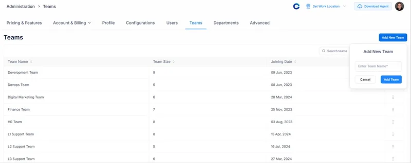 Add Your Team and Set Up Attendance