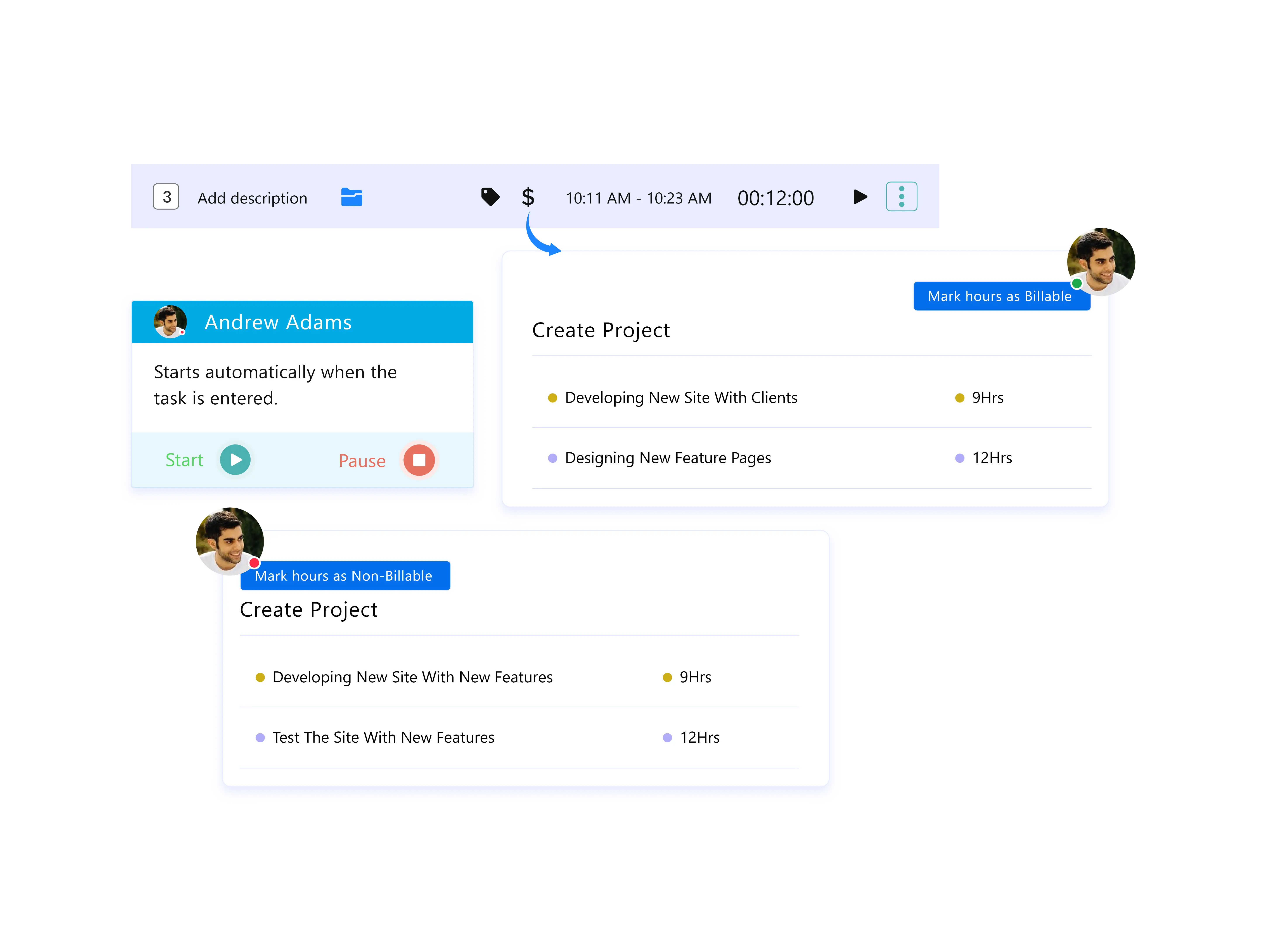 track billable non-billable