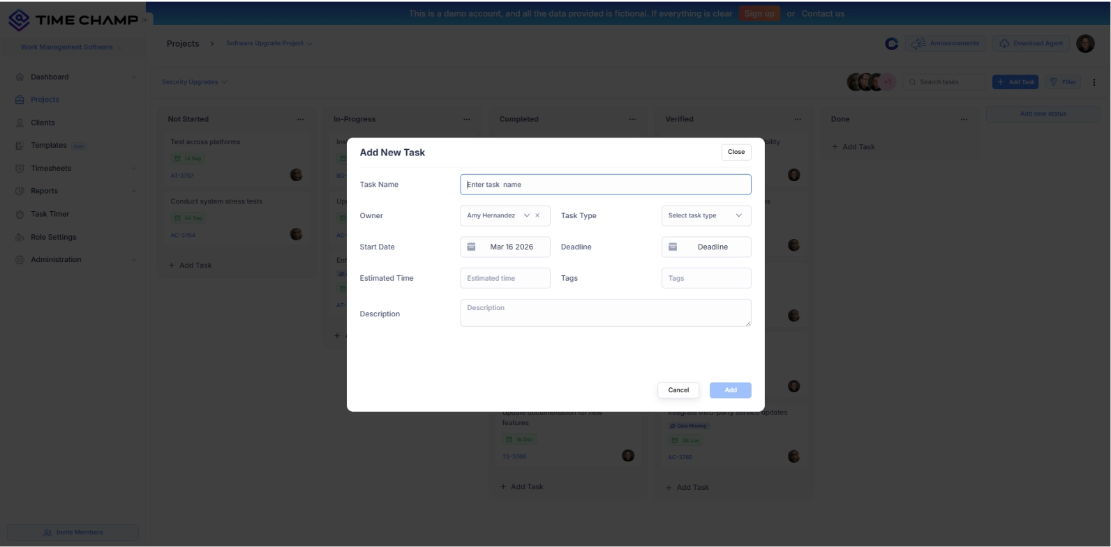 Create Projects & Add Tasks