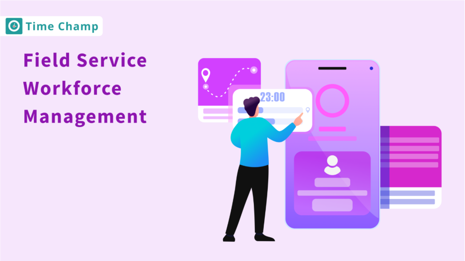 Field service workforce management illustration