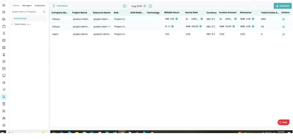 Generate Invoices