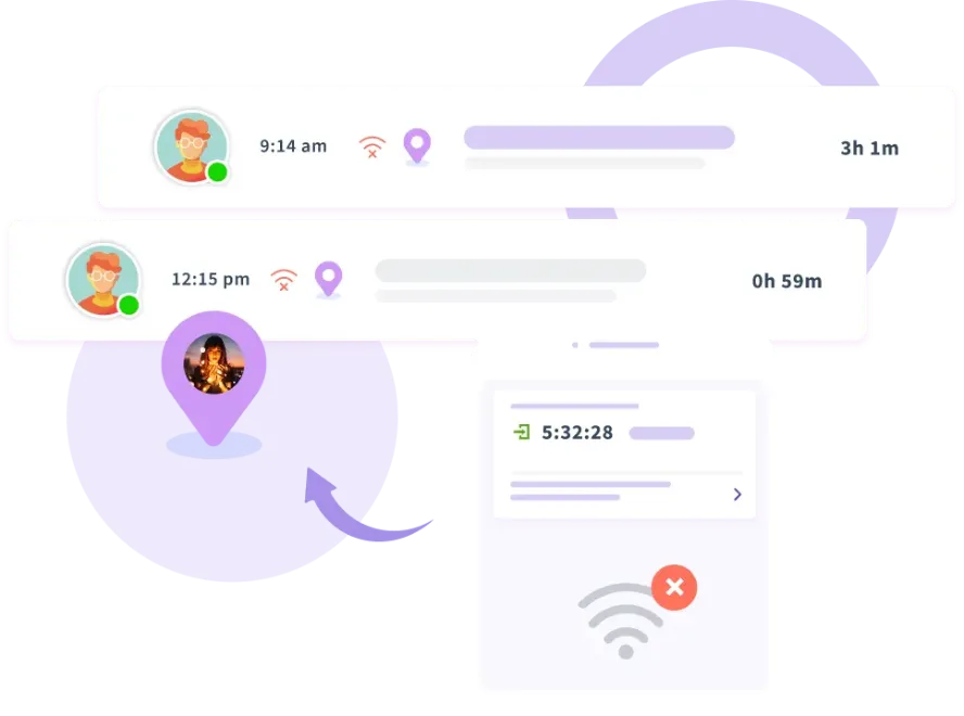 Offline attendance tracking with auto-sync when reconnected