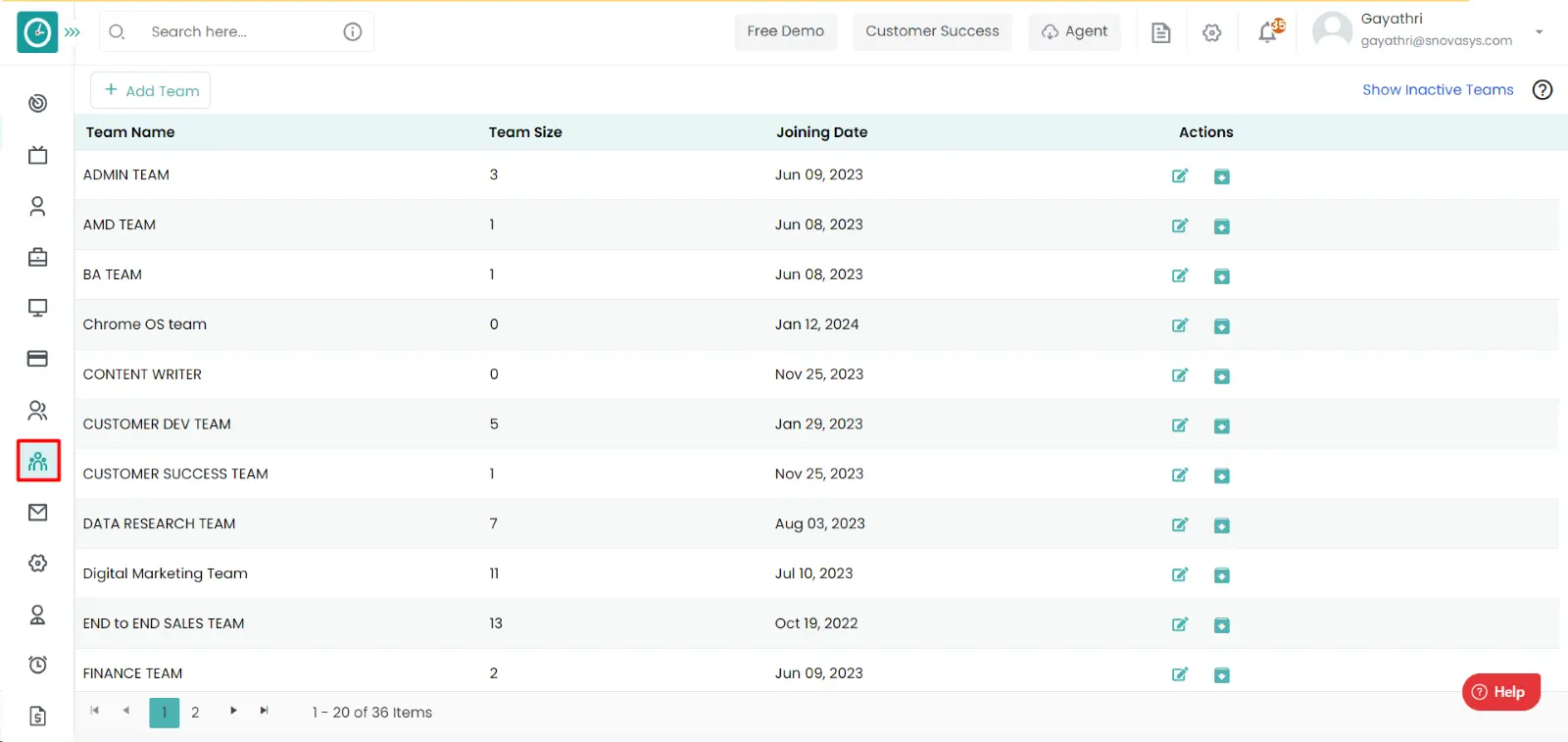 teams tab