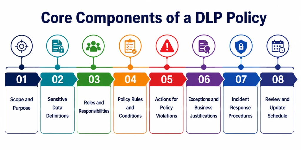 components of a dlp policy