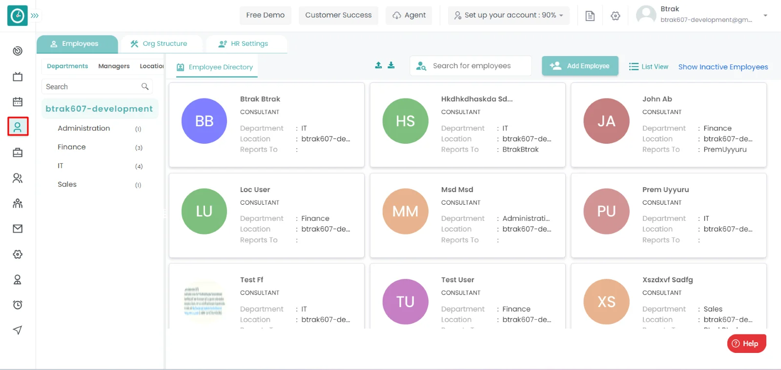 employee personal details 