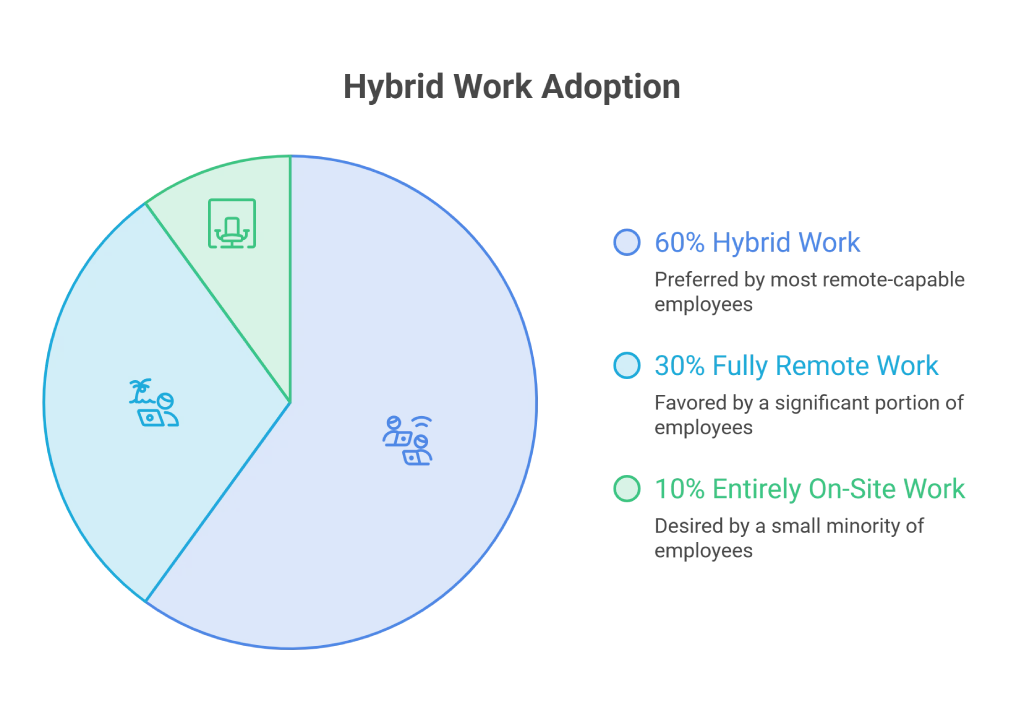 hybrid work adoption statistics
