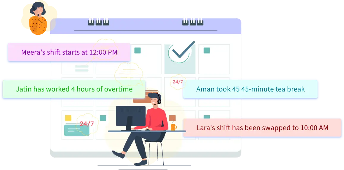 Time Tracking Based on Work Shifts
