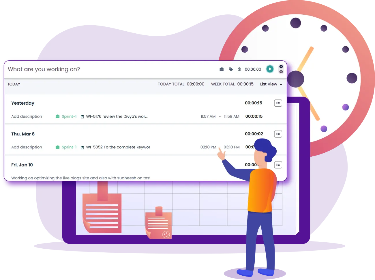 Comprehensive Work Log Reports