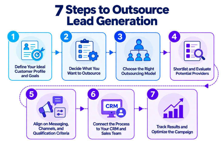 steps to outsource lead generation