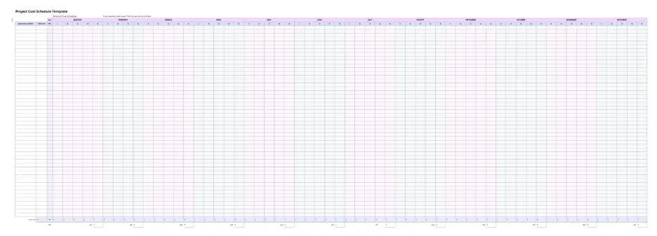 project weekly schedule template  