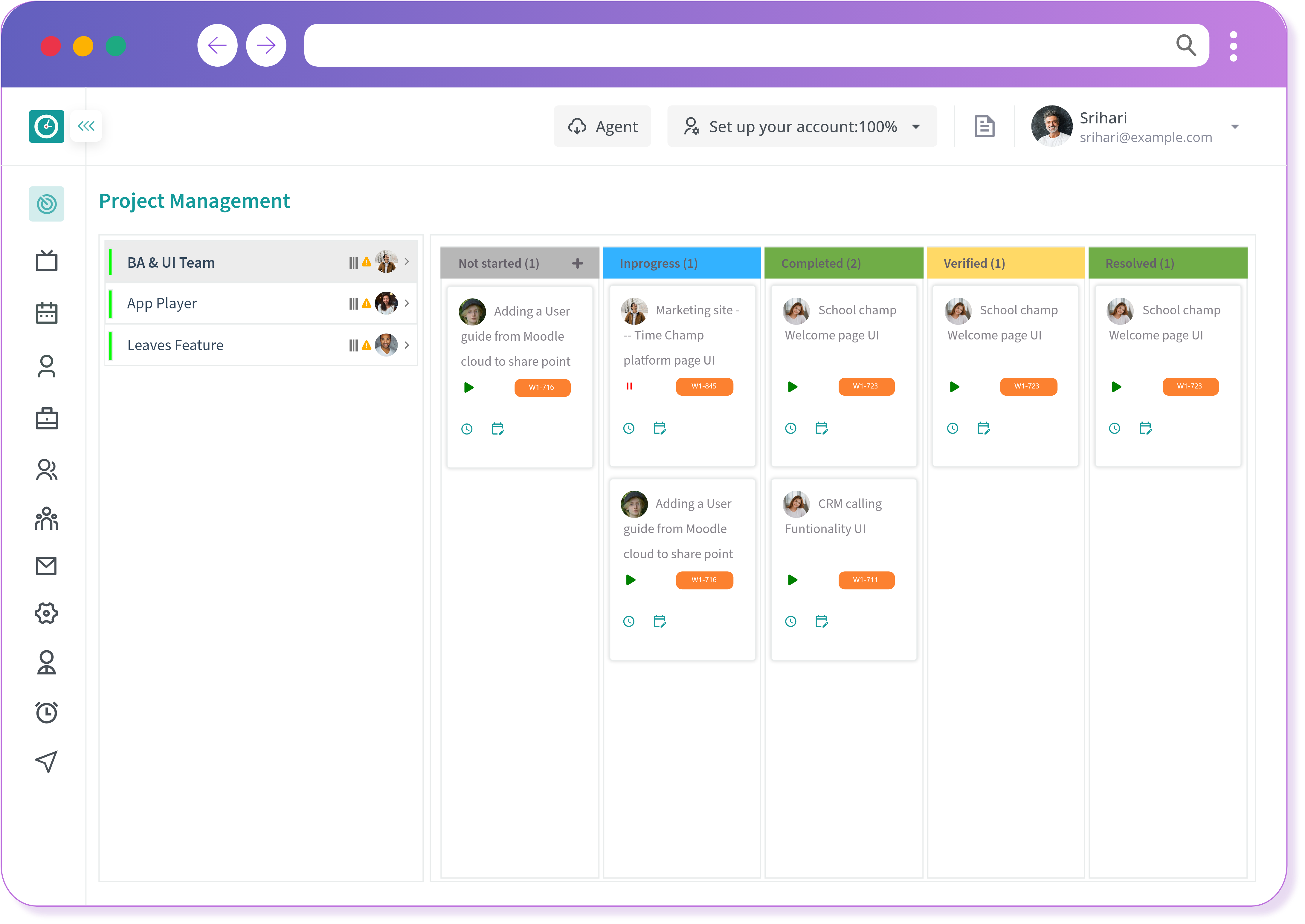timechamp page