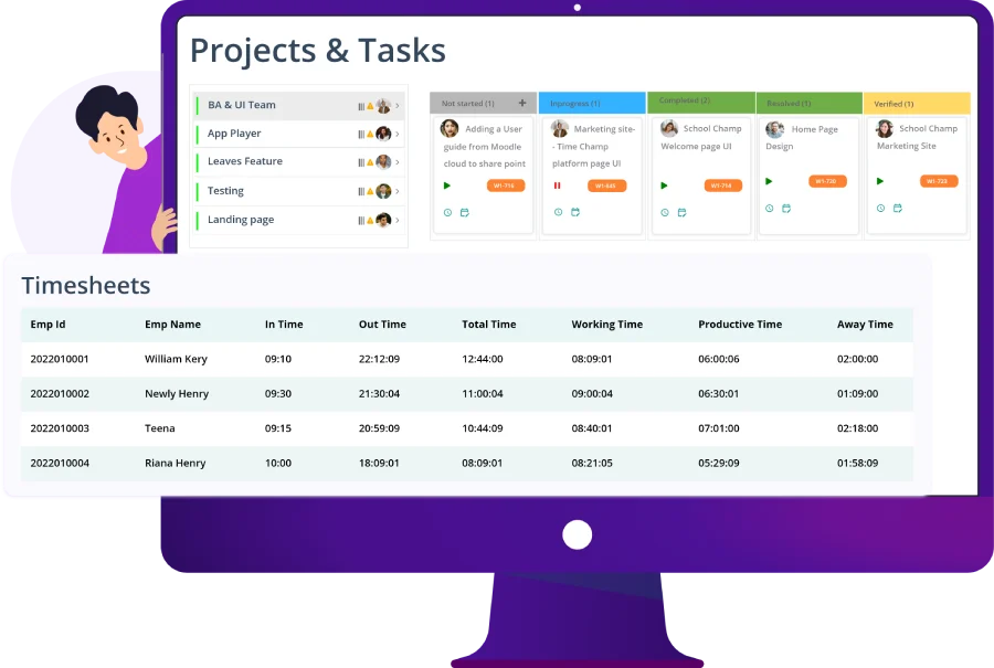 project and timesheet management