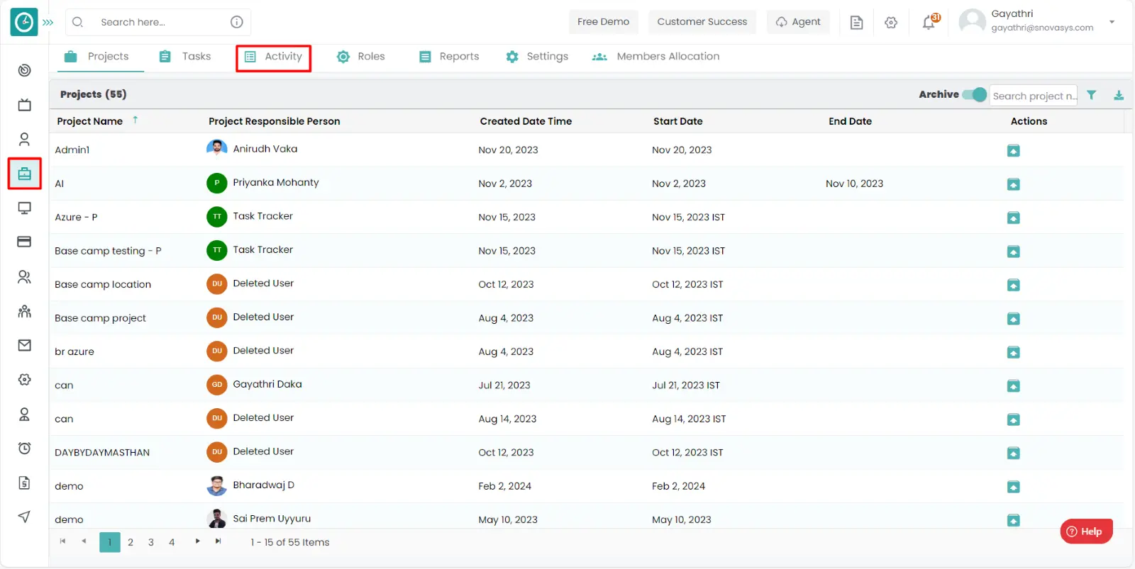 Project Management - User Guide | Time Champ