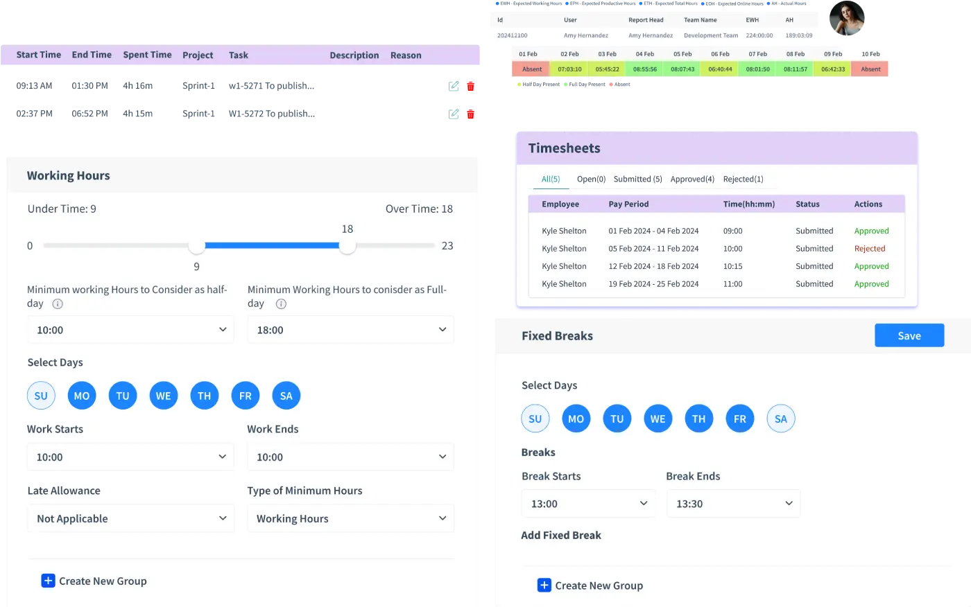 Timesheets & Invoice Management