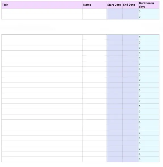 team resource planning template