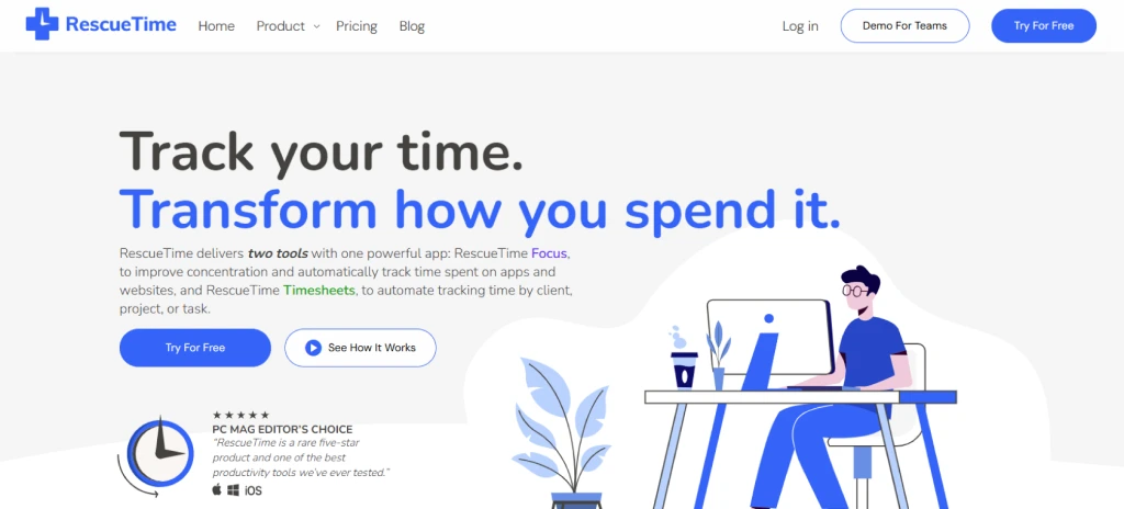 rescuetime dashboard