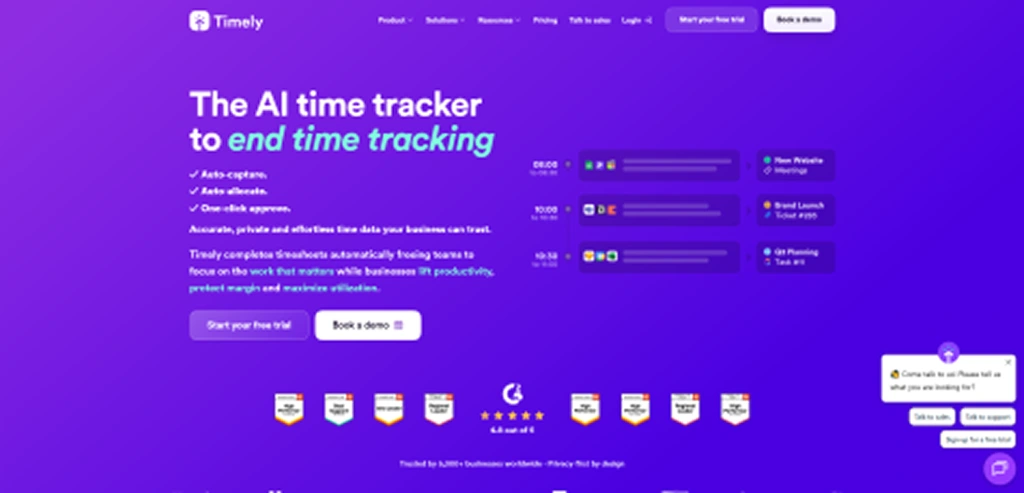 timely dashboard