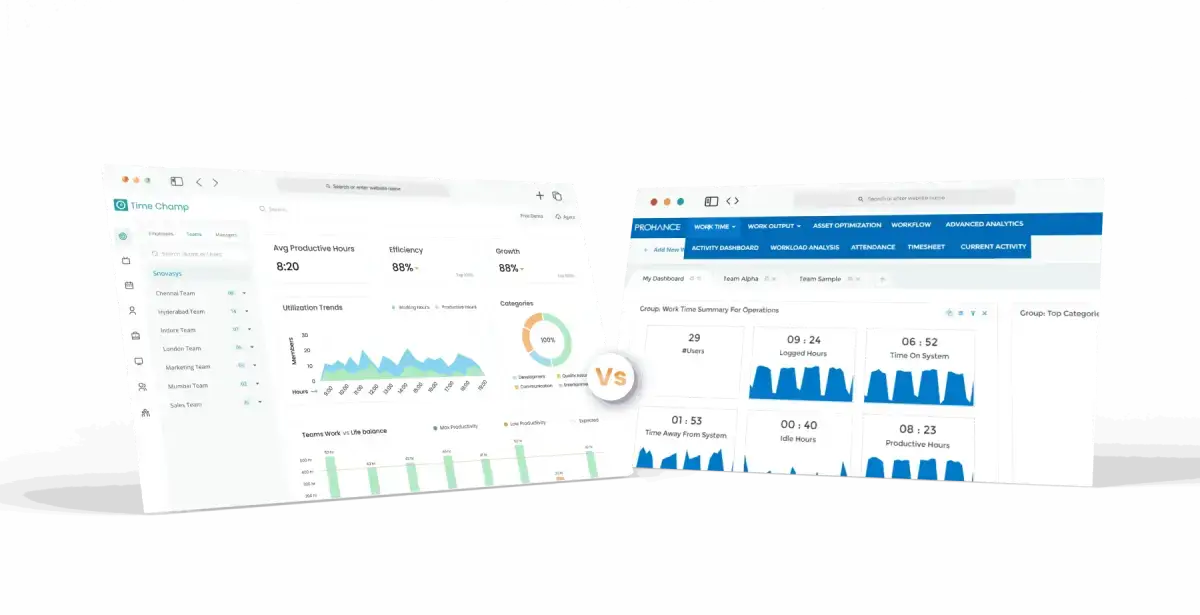 Comparing dashboards
