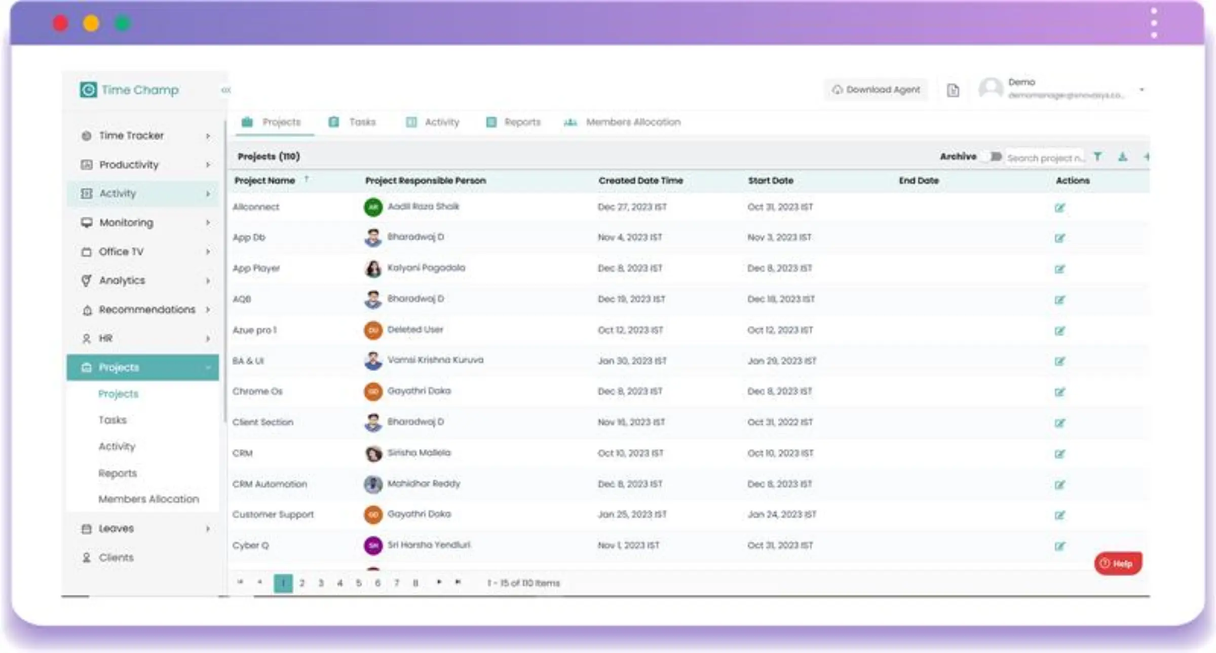 time champ project management tool